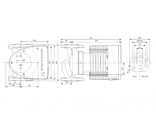 Насос циркуляционный Grundfos MAGNA1 80-100 F 360