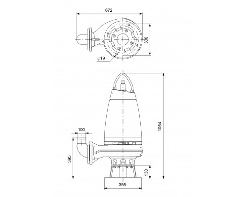 Насос канализационный Grundfos SE1.80.100.75.A.Ex.4.51D.B.Z