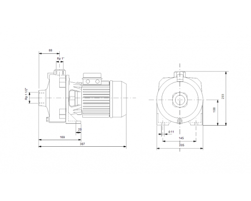 Насос горизонтальный центробежный Grundfos NS 6-30 CVBP