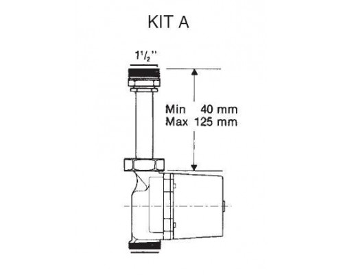 Комплект подключения А (удлинитель 1 ½”) DAB ADAPTATION KIT A - 1 1/2