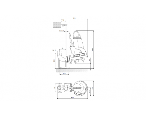 Насос канализационный Grundfos SEG.50.26.2.50B