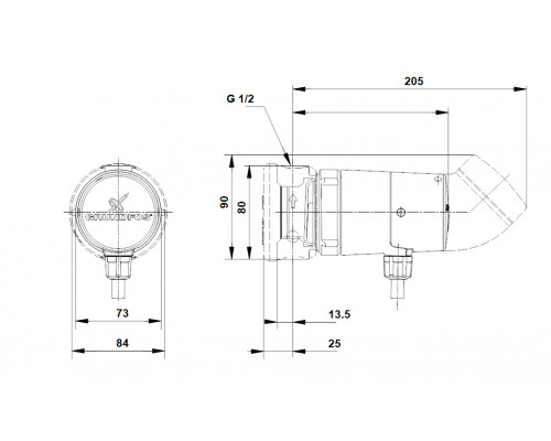 Насос циркуляционный Grundfos UP 15-14 BU 80