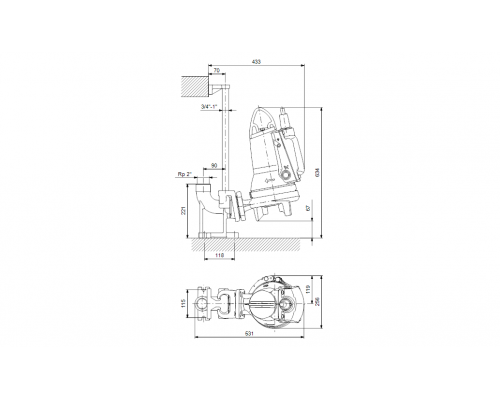 Насос канализационный Grundfos SEG.50.26.E.2.50B