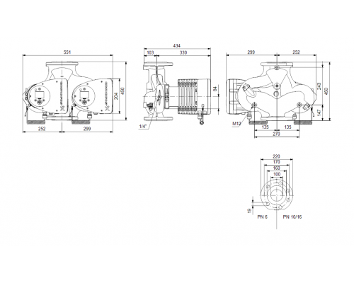 Насос циркуляционный Grundfos MAGNA3 D 100-80 F 450 1x230V PN6