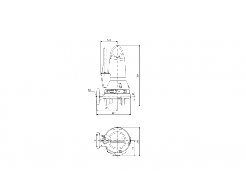 Насос канализационный Grundfos SEG.50.26.2.50B