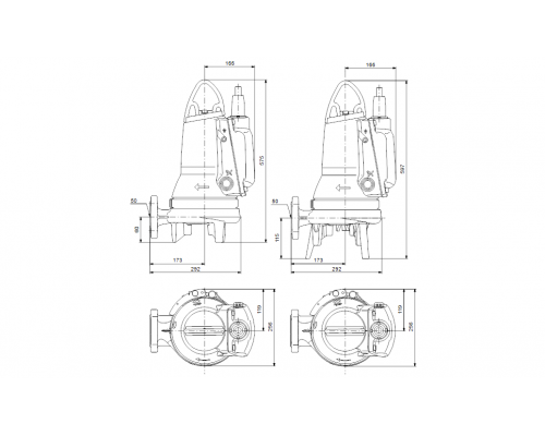 Насос канализационный Grundfos SEG.50.26.E.2.50B