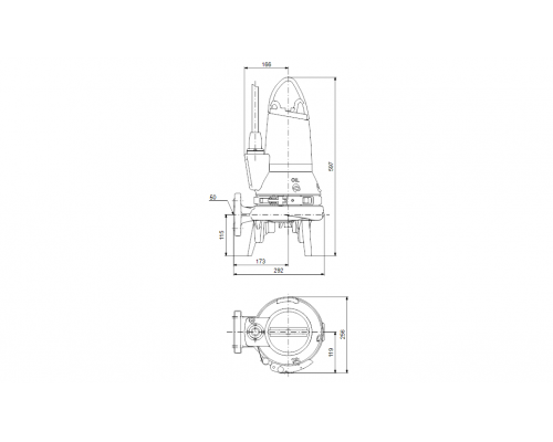 Насос канализационный Grundfos SEG.50.26.E.2.50B