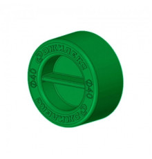 Заглушка для трубы Джилекс ПНД 40 мм (зеленая)