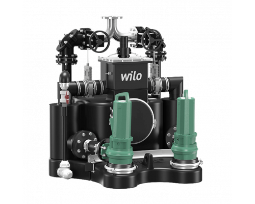 Стандартизированная напорная установка для отвода сточных вод с системой сепарации твердых веществ Wilo EMUport CORE 50.2-11B