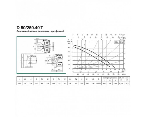 Насос циркуляционный бытовой DAB D 50/250.40 T