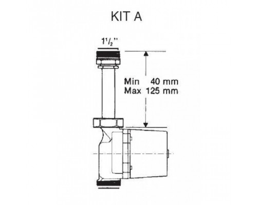 Комплект подключения А (удлинитель 1 ½”) DAB ADAPTATION KIT A - 1 1/2