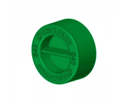 Заглушка для трубы   ПНД 40 мм (зеленая)