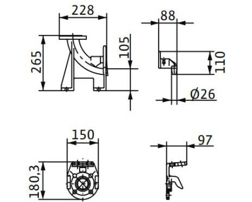 Устройство погружного монтажа Wilo DN 150L/2RK