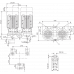 Циркуляционный насос с сухим ротором в исполнении Inline с фланцевым соединением Wilo VeroTwin-DPL 40/130-2,2/2