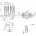 Циркуляционный насос с сухим ротором в исполнении Inline с фланцевым соединением Wilo CronoTwin-DL 100/250-5,5/4