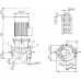 Циркуляционный насос с сухим ротором в исполнении Inline с фланцевым соединением Wilo CronoLine-IL 65/140-1,1/4