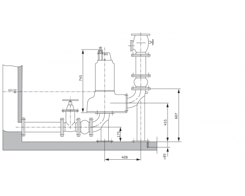 Погружной насос для сточных вод Wilo Drain TP 100E250/84