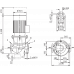 Циркуляционный насос с сухим ротором в исполнении Inline с фланцевым соединением Wilo CronoLine-IL 200/370-55/4