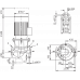 Циркуляционный насос с сухим ротором в исполнении Inline с фланцевым соединением Wilo CronoLine-IL 200/400-90/4