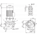 Циркуляционный насос с сухим ротором в исполнении Inline с фланцевым соединением Wilo CronoLine-IL 200/360-37/4