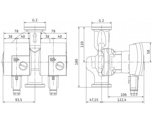 Циркуляционный насос Wilo Yonos PICO-D 30/1-6