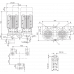 Циркуляционный насос с сухим ротором в исполнении Inline с фланцевым соединением Wilo VeroTwin-DPL 40/165-4/2