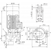 Циркуляционный насос с сухим ротором в исполнении Inline с фланцевым соединением Wilo VeroLine-IPL 32/135-1,5/2