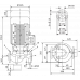 Циркуляционный насос с сухим ротором в исполнении Inline с фланцевым соединением Wilo VeroLine-IPL 80/125-0,75/4