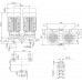 Циркуляционный насос с сухим ротором в исполнении Inline с фланцевым соединением Wilo VeroTwin-DPL 40/160-4/2