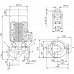 Циркуляционный насос с сухим ротором в исполнении Inline с фланцевым соединением Wilo VeroLine-IPL 65/165-5,5/2