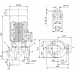 Циркуляционный насос с сухим ротором в исполнении Inline с фланцевым соединением Wilo VeroLine-IPL 40/165-4/2