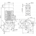 Циркуляционный насос с сухим ротором в исполнении Inline с фланцевым соединением Wilo VeroLine-IPL 50/150-4/2