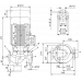 Циркуляционный насос с сухим ротором в исполнении Inline с фланцевым соединением Wilo VeroLine-IPL 40/175-5,5/2