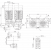 Циркуляционный насос с сухим ротором в исполнении Inline с фланцевым соединением Wilo VeroTwin-DPL 50/155-4/2