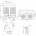 Циркуляционный насос с сухим ротором в исполнении Inline с фланцевым соединением Wilo VeroTwin-DPL 65/175-5,5/2
