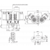 Циркуляционный насос с сухим ротором в исполнении Inline с фланцевым соединением Wilo CronoTwin-DL-E 100/165-22/2-R1