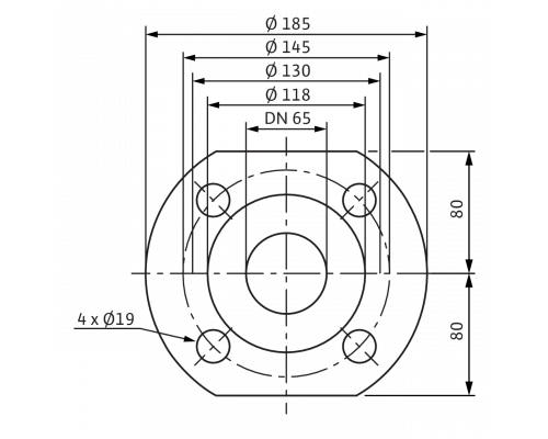 Циркуляционный насос Wilo TOP-Z 65/10 (3~ V, PN 16, GG)