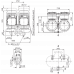 Циркуляционный насос с сухим ротором в исполнении Inline с фланцевым соединением Wilo VeroTwin-DP-E 50/130-2,2/2-R1