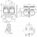 Циркуляционный насос с сухим ротором в исполнении Inline с фланцевым соединением Wilo VeroTwin-DP-E 65/115-1,5/2