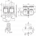 Циркуляционный насос с сухим ротором в исполнении Inline с фланцевым соединением Wilo VeroTwin-DP-E 80/105-3/2-R1