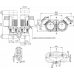 Циркуляционный насос с сухим ротором в исполнении Inline с фланцевым соединением Wilo CronoTwin-DL-E 65/150-5,5/2-R1