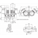 Циркуляционный насос с сухим ротором в исполнении Inline с фланцевым соединением Wilo CronoTwin-DL-E 50/170-7,5/2-R1