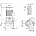 Циркуляционный насос с сухим ротором в исполнении Inline с фланцевым соединением Wilo CronoLine-IL 100/350-15/4