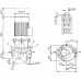 Циркуляционный насос с сухим ротором в исполнении Inline с фланцевым соединением Wilo CronoLine-IL 100/370-22/4