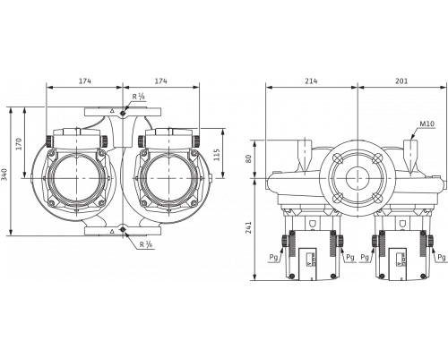 Циркуляционный насос Standard Wilo TOP-SD 65/10 EM PN6/10