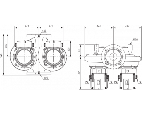 Циркуляционный насос Standard Wilo TOP-SD 65/13 DM PN6/10