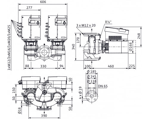 Циркуляционный насос Wilo Stratos GIGA-D 65/1-27/3,0