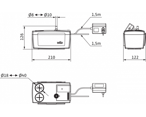 Автоматическая напорная установка для отвода конденсата Wilo Wilo-Plavis 013-C-2G