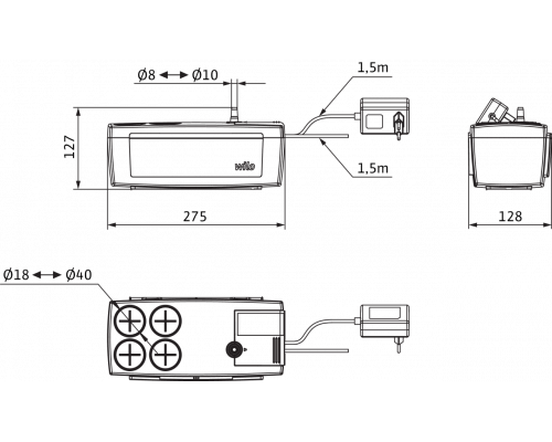 Автоматическая напорная установка для отвода конденсата Wilo Wilo-Plavis 015-C-2G