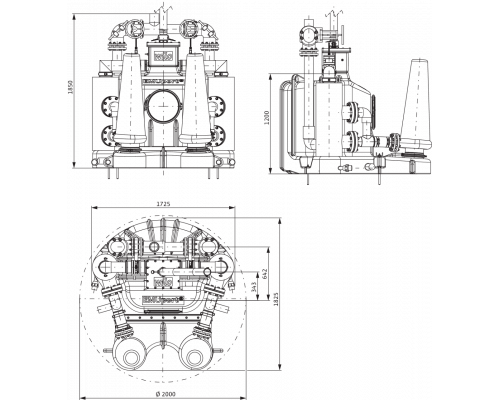 Стандартизированная напорная установка для отвода сточных вод с системой сепарации твердых веществ Wilo EMUport CORE 45.2-30A